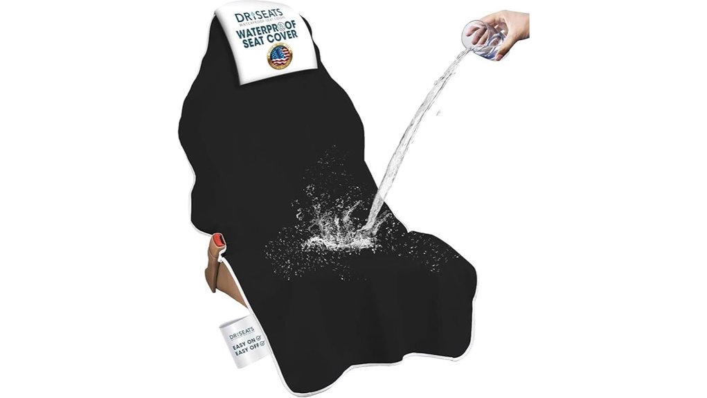 large waterproof black car seat