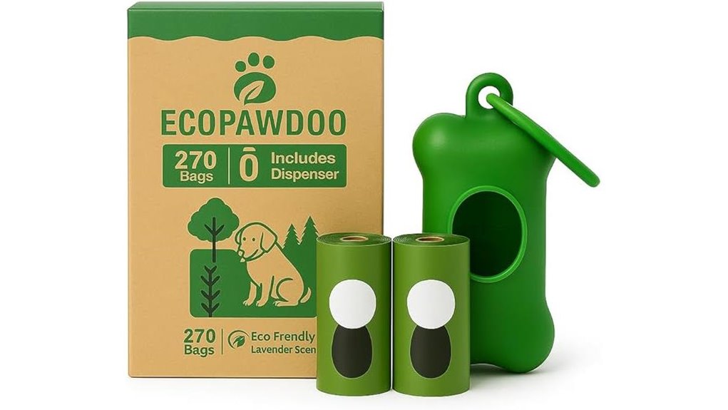 lavender scented biodegradable dog bags