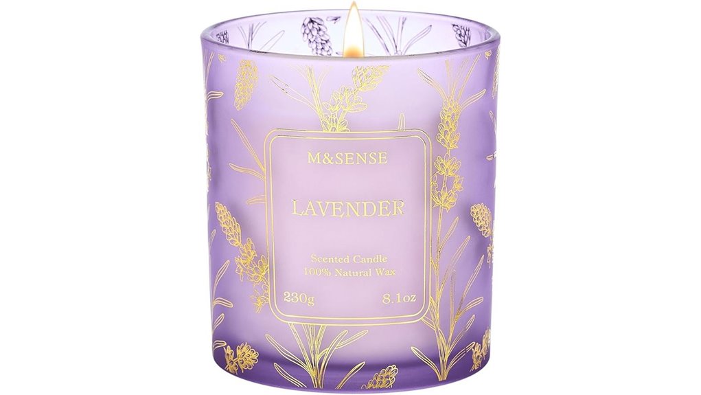 lavender vegan soy candle