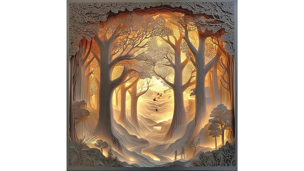 layered forest sunset puzzle