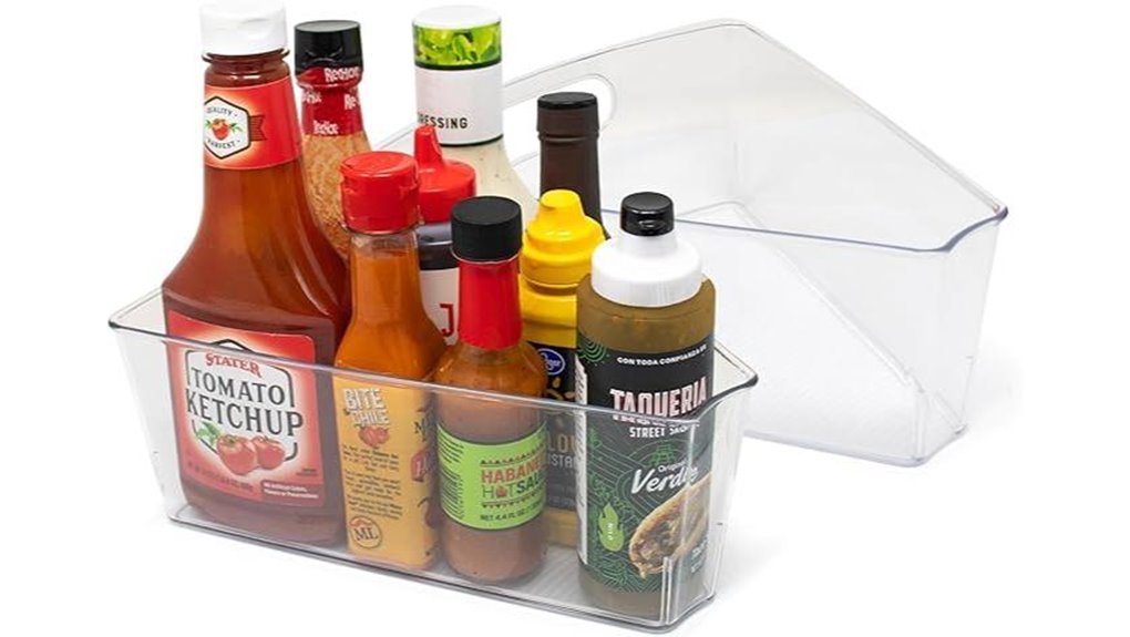 lazy susan organizer bin set