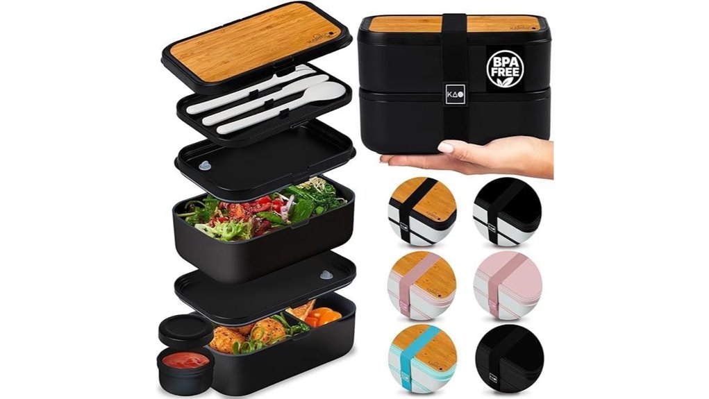 leakproof bpa free 67oz bento