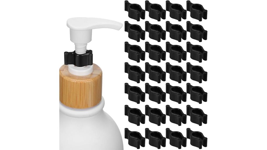 leakproof shampoo pump lock clips