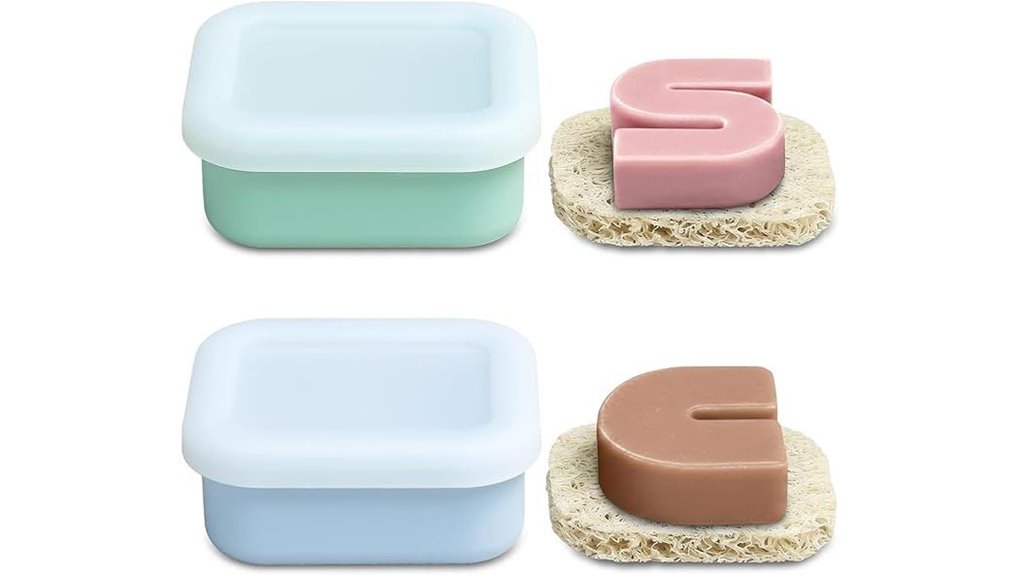 leakproof silicone travel soapcase