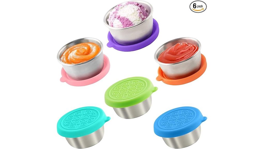 leakproof stainless steel dressing containers