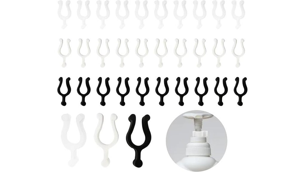 leakproof travel pump clips