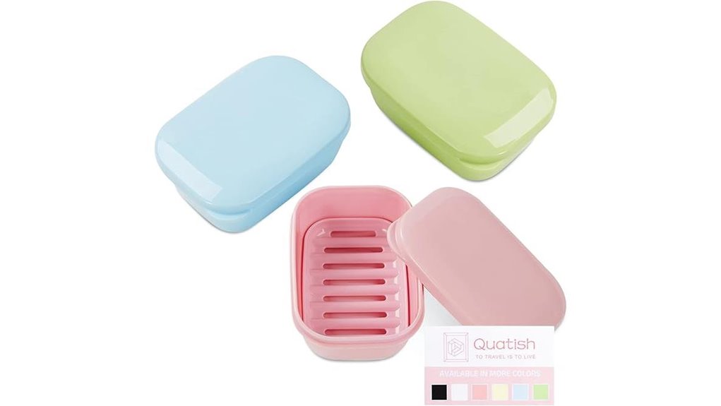 leakproof travel soap containers pack