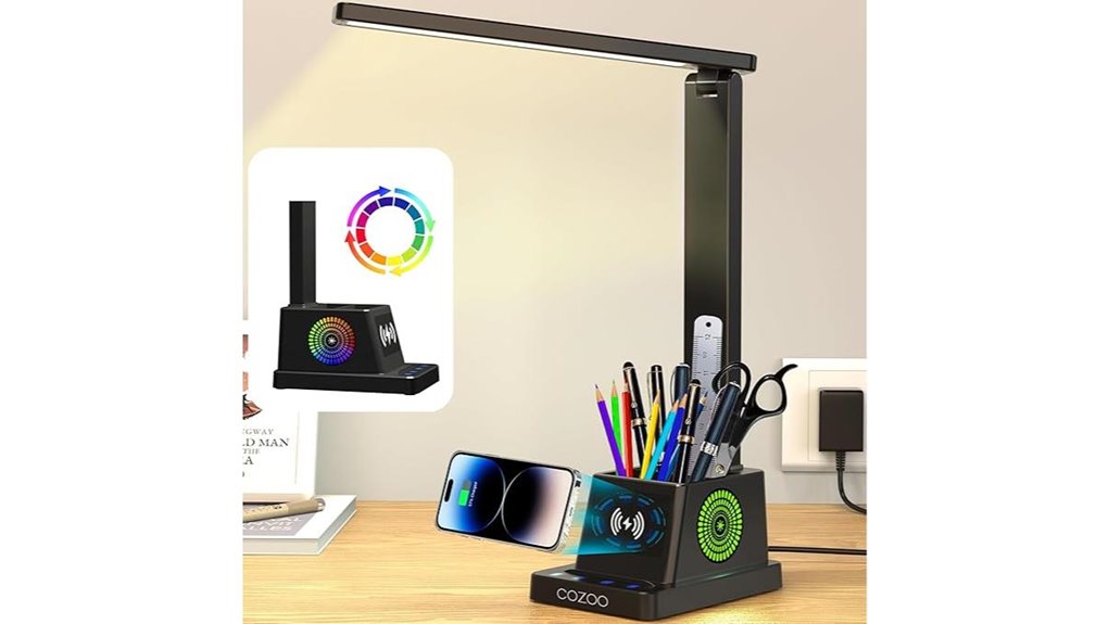 led desk lamp with charger
