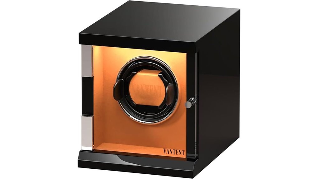 led illuminated automatic watch winder
