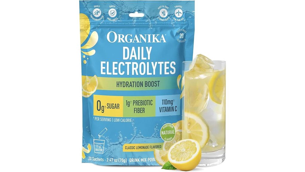 lemonade electrolyte powder sachets