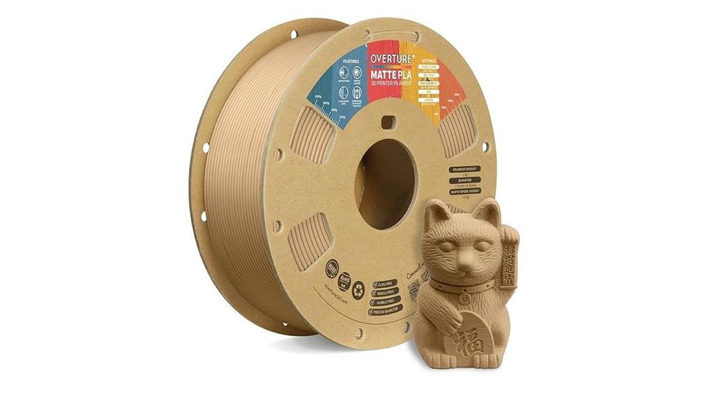 light brown matte pla filament