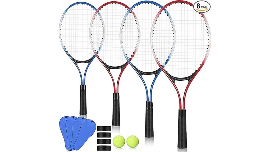 lightweight 21 inch beginner tennis set
