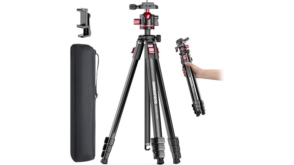 lightweight 68 inch travel tripod