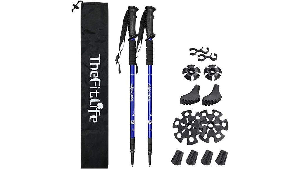 lightweight adjustable trekking poles