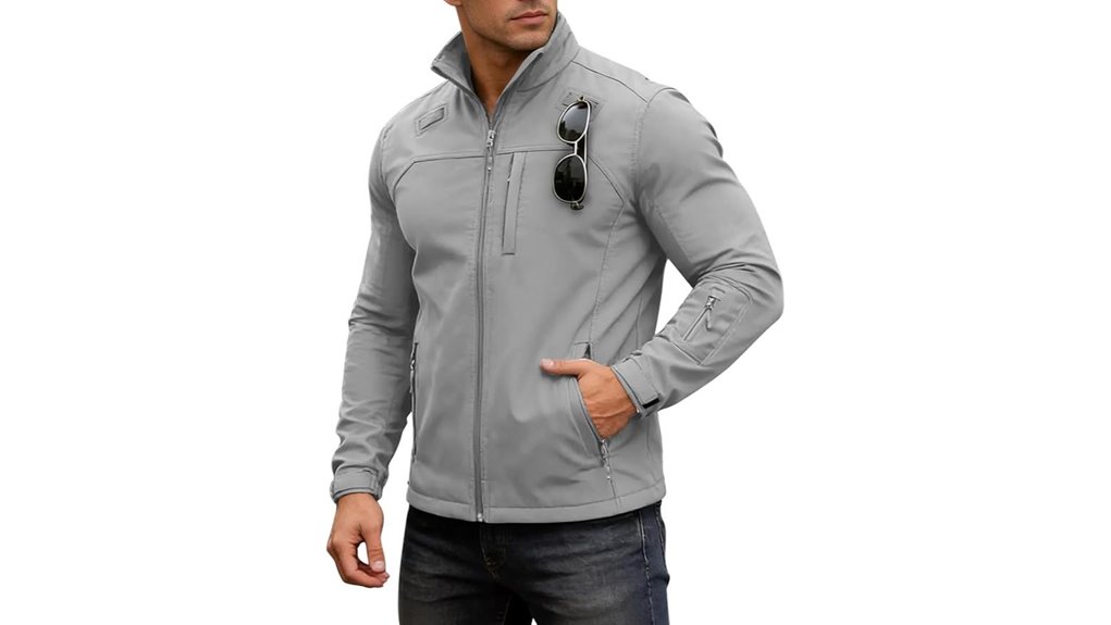 lightweight fleece lined waterproof softshell