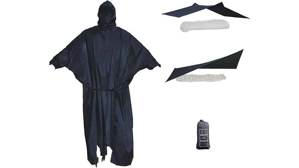 lightweight hooded waterproof poncho