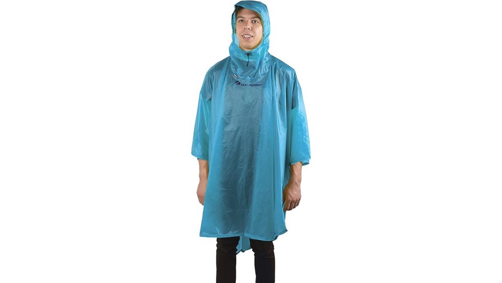 lightweight packable sil nylon poncho
