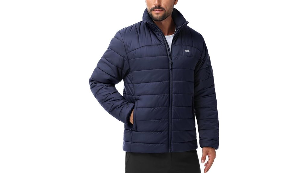 lightweight packable water resistant puffer jacket