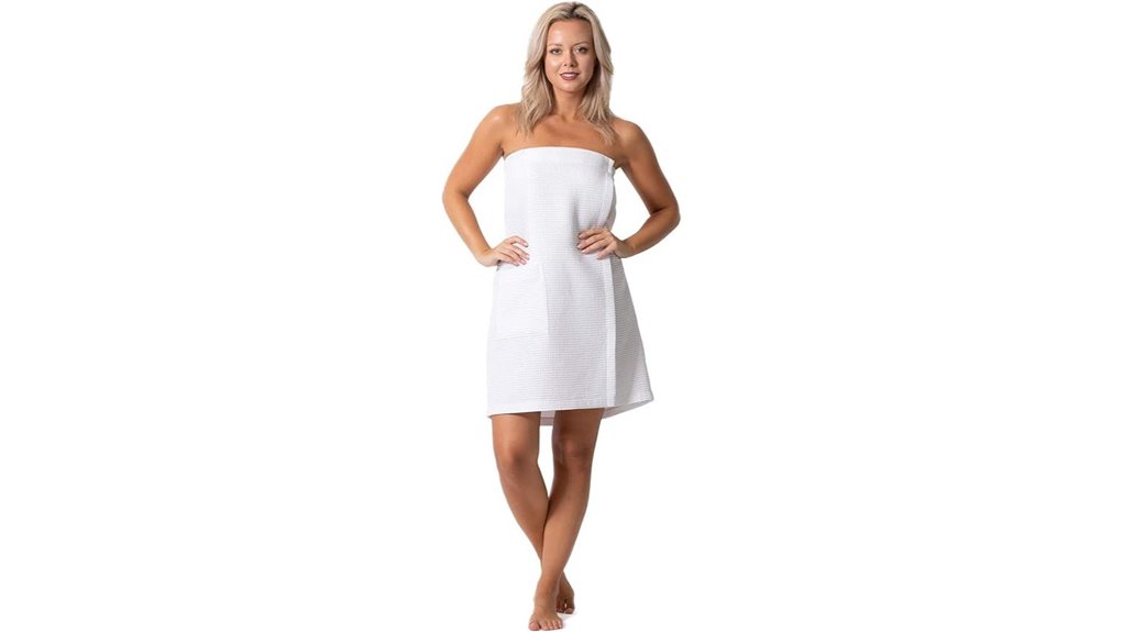 lightweight quick dry waffle spa wrap