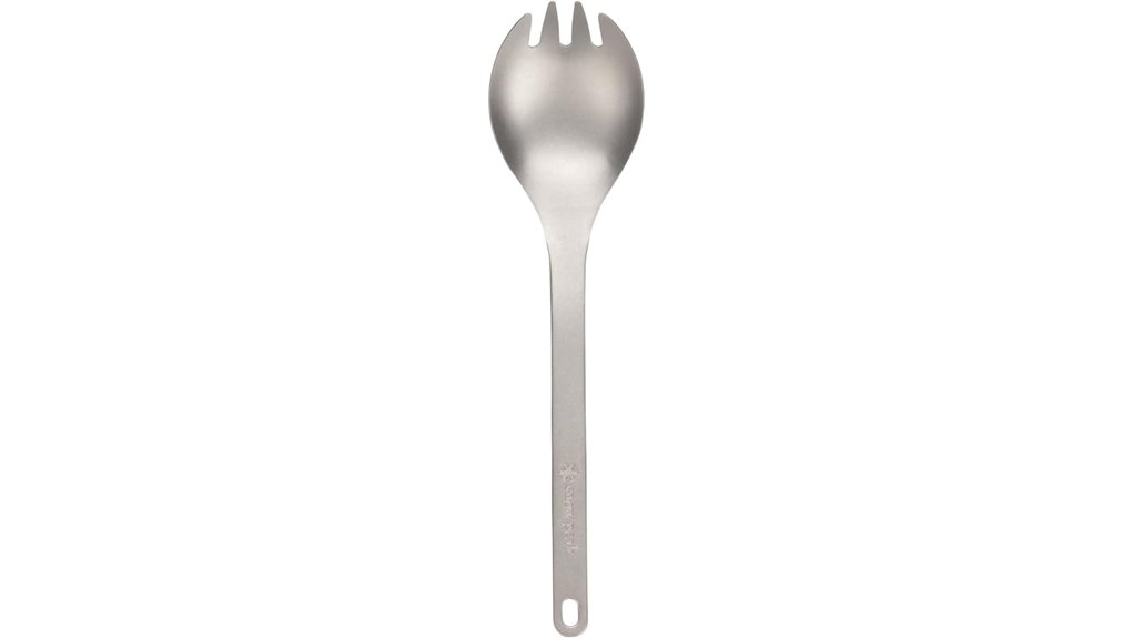 lightweight titanium camping spork