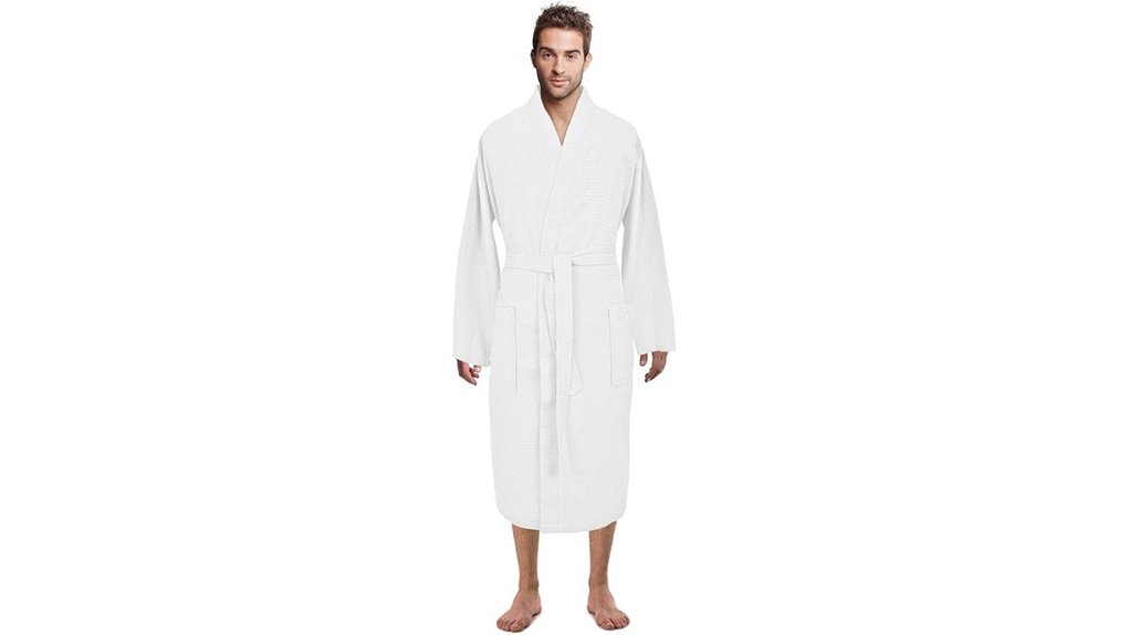 lightweight turkish waffle kimono robe