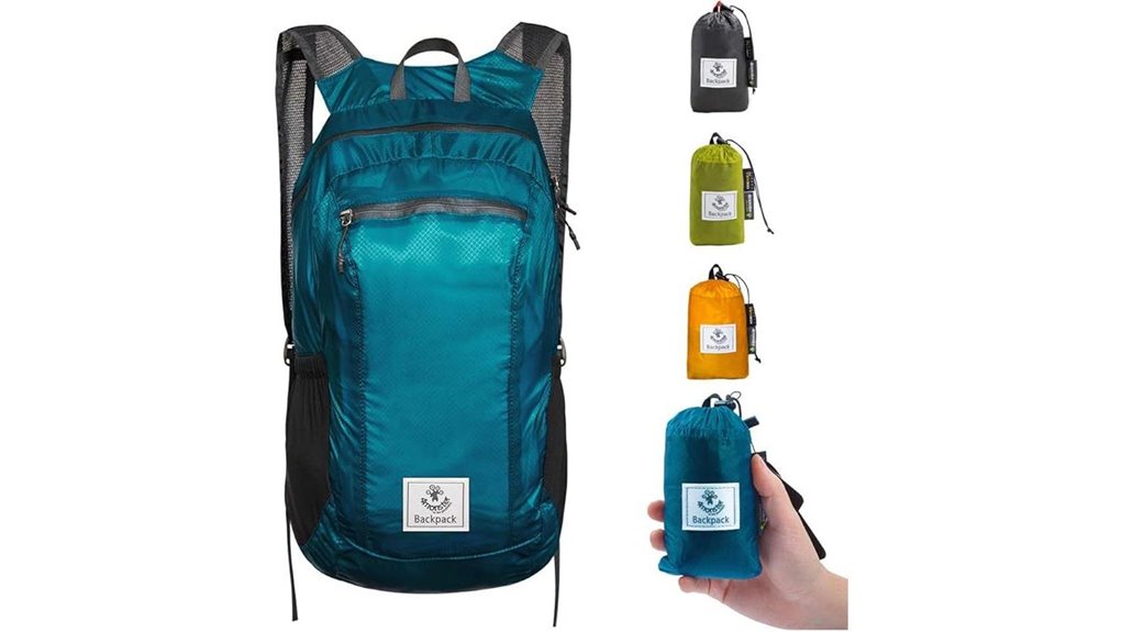 lightweight water resistant packable daypack