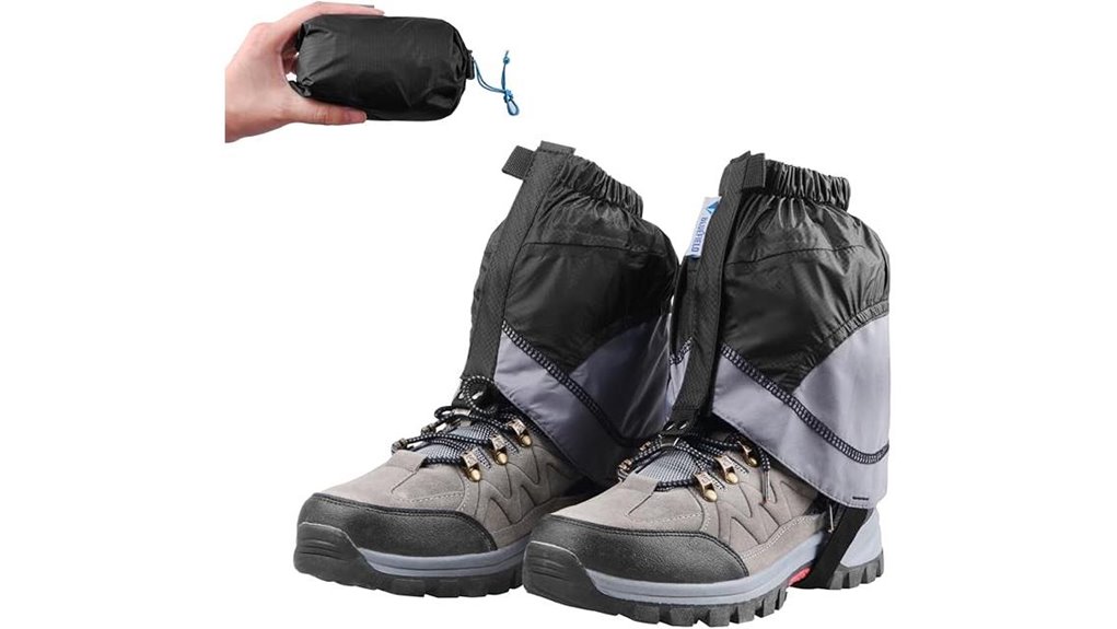 lightweight waterproof hiking ankle gaiters