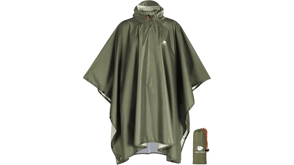 lightweight waterproof hooded poncho
