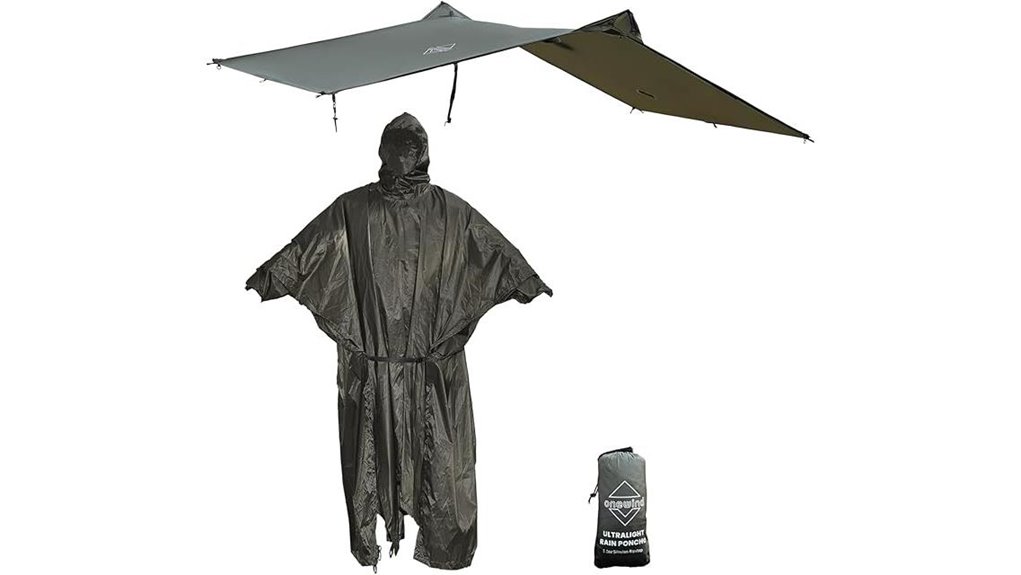 lightweight waterproof hooded poncho