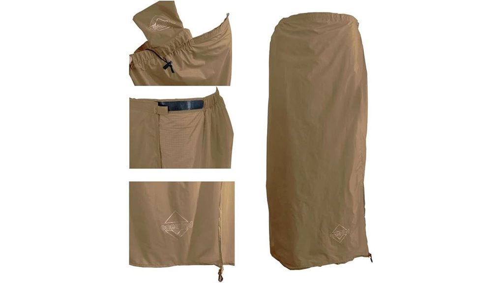 lightweight waterproof rain kilt