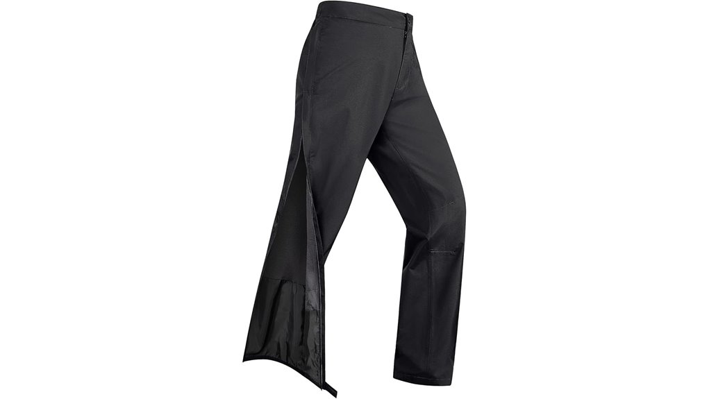 lightweight women s side zip rainpants