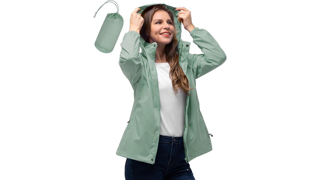 lightweight women s waterproof packable jacket