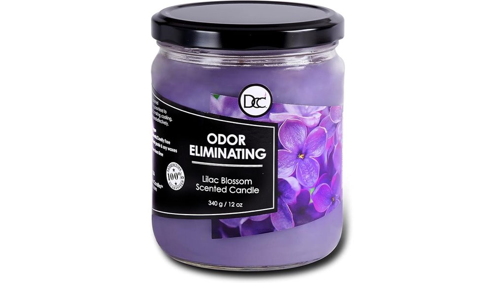 lilac blossom soy candle