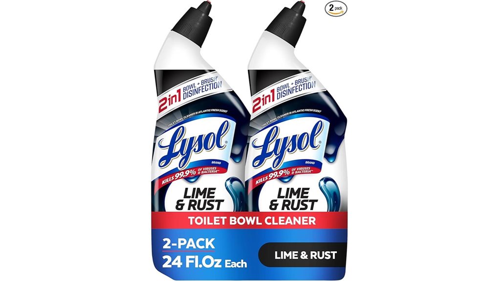 lime scented rust removing toilet gel