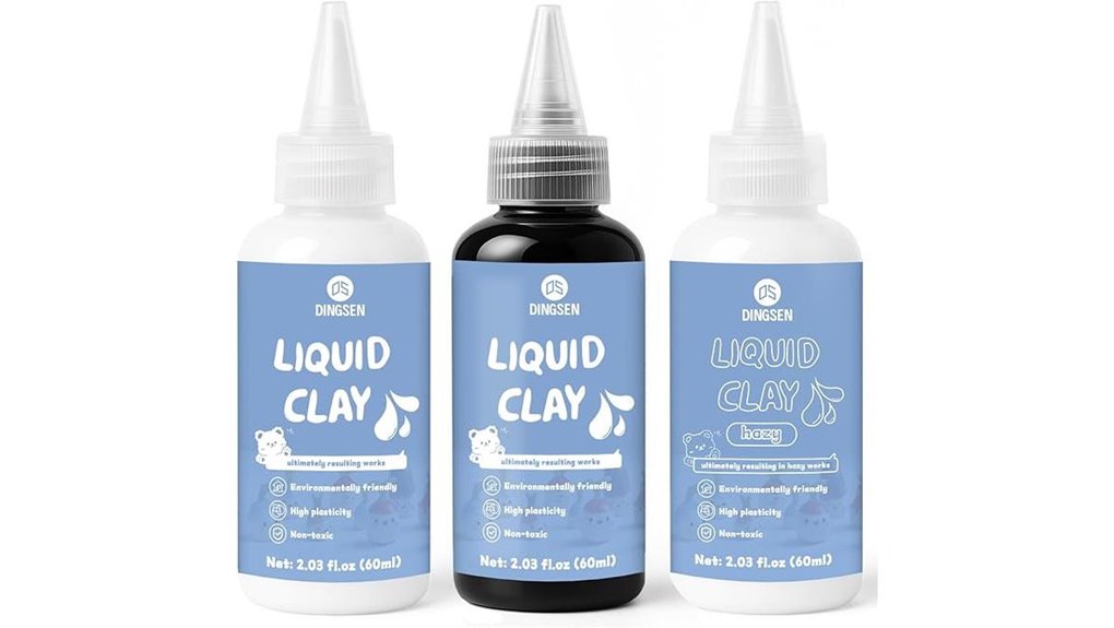 liquid polymer clay trio