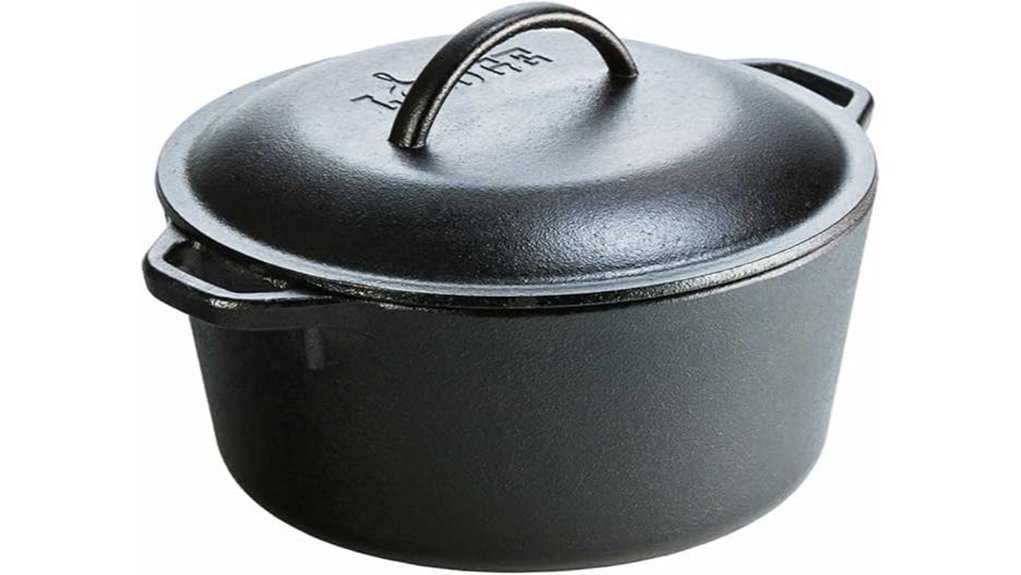 lodge 5 quart seasoned dutch oven