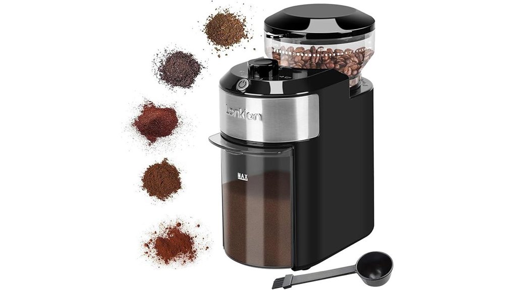 lonkion electric burr grinder