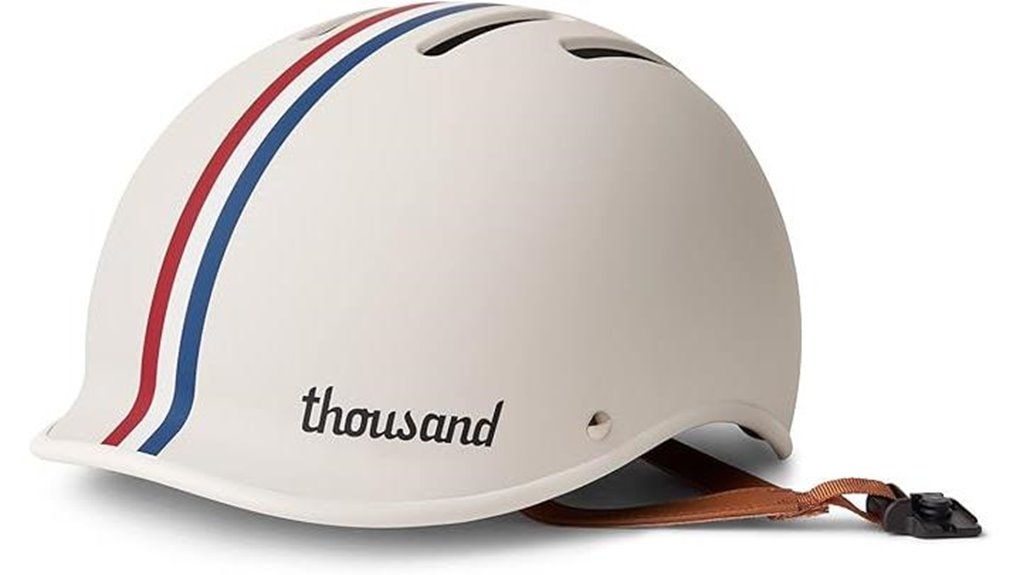 low profile retro bike helmet