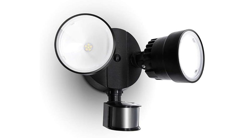 lutec dual head led floodlight