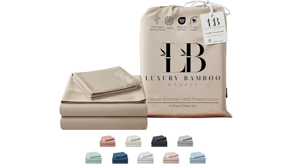 luxury 100 viscose bamboo queen sheets