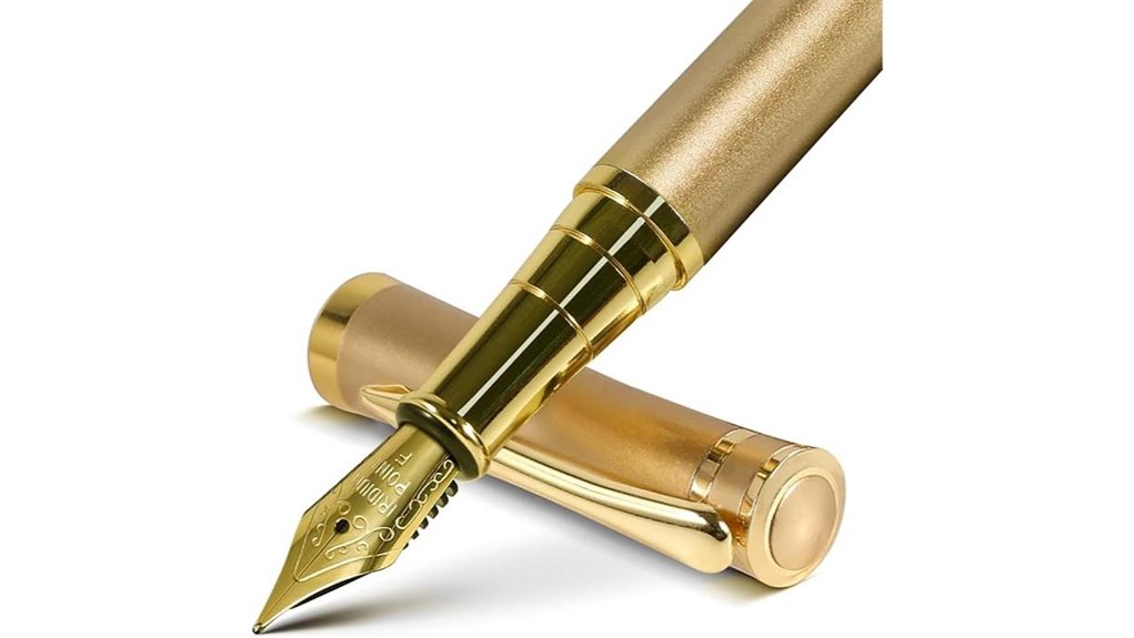 luxury gold fine nib fountain