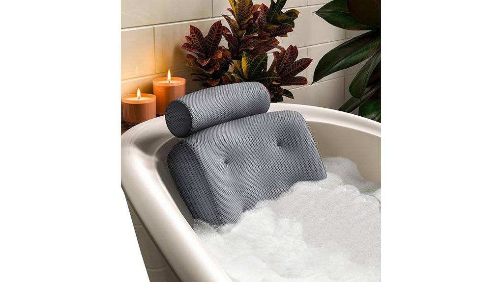 luxury memory foam bath pillow