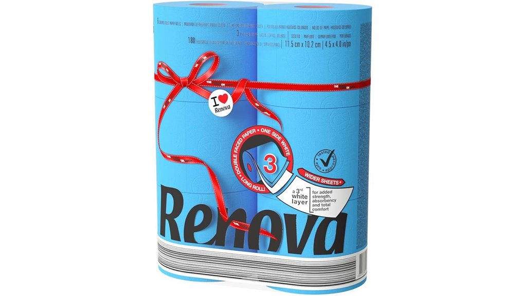 luxury scented colored toiletpaper