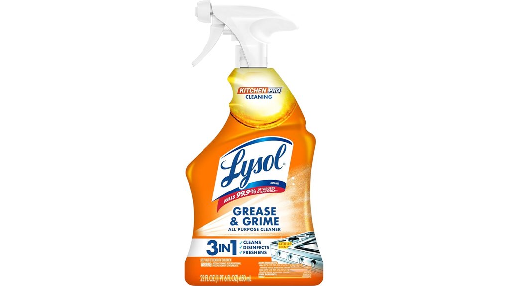 lysol antibacterial citrus kitchen degreaser