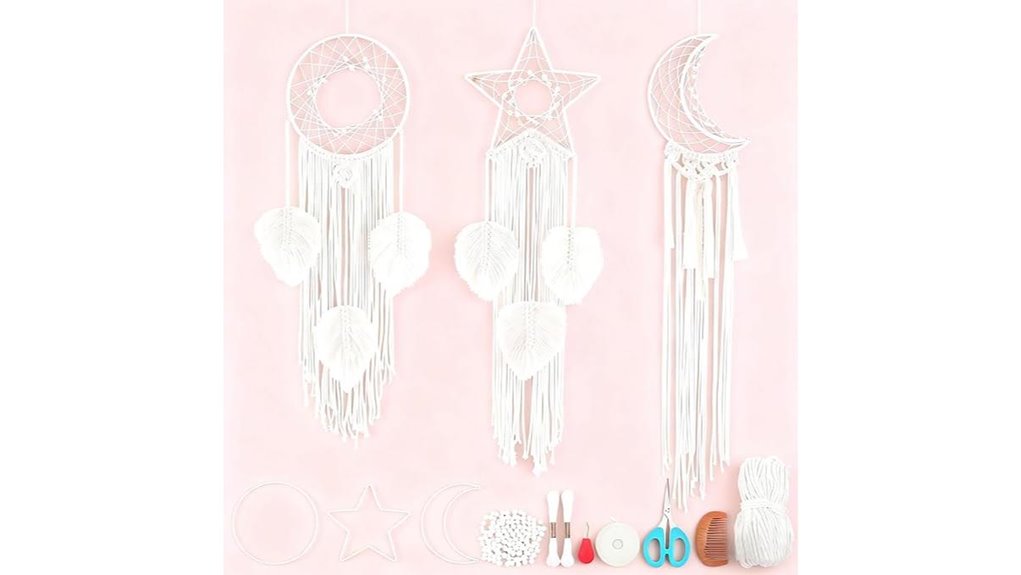 macrame moon star dreamcatchers pack