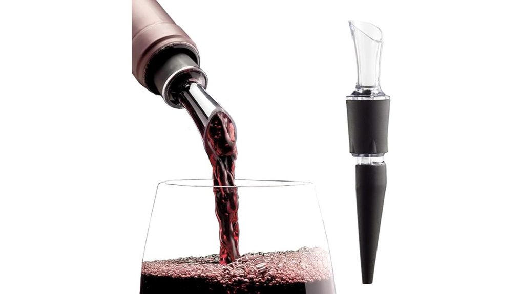 made in usa drip free wine pourers