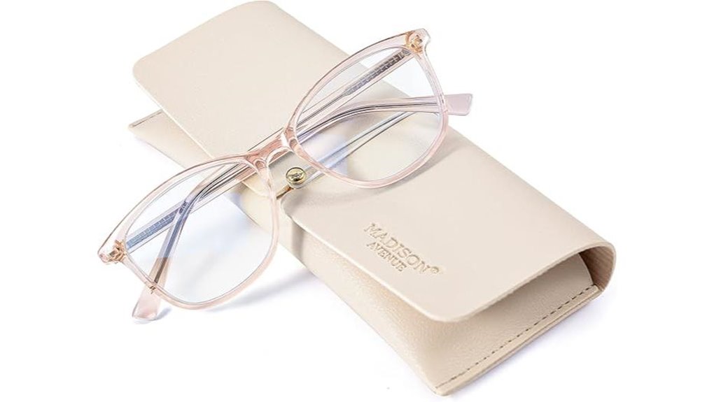 madison avenue blue reading glasses