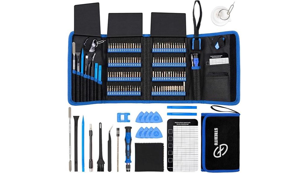 magnetic 142 piece precision screwdriver kit