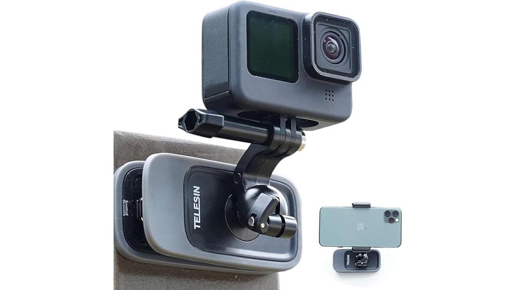 magnetic 360 rotating backpack mount