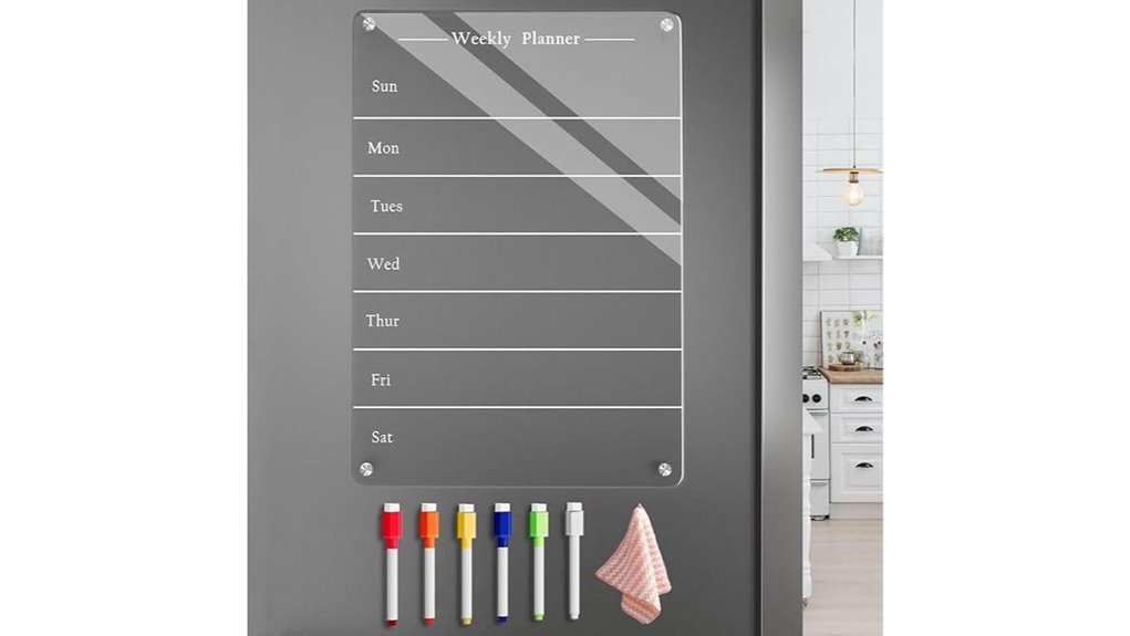 magnetic 9x13 weekly meal planning board